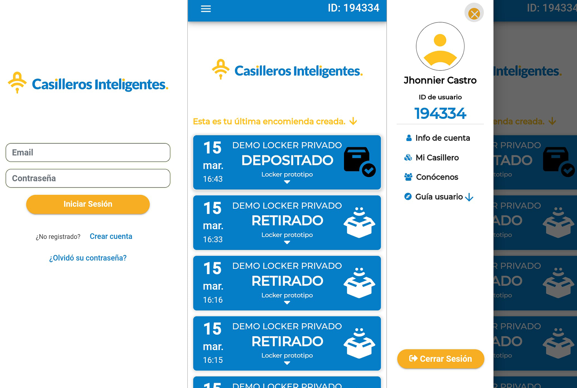 app casilleros inteligentes