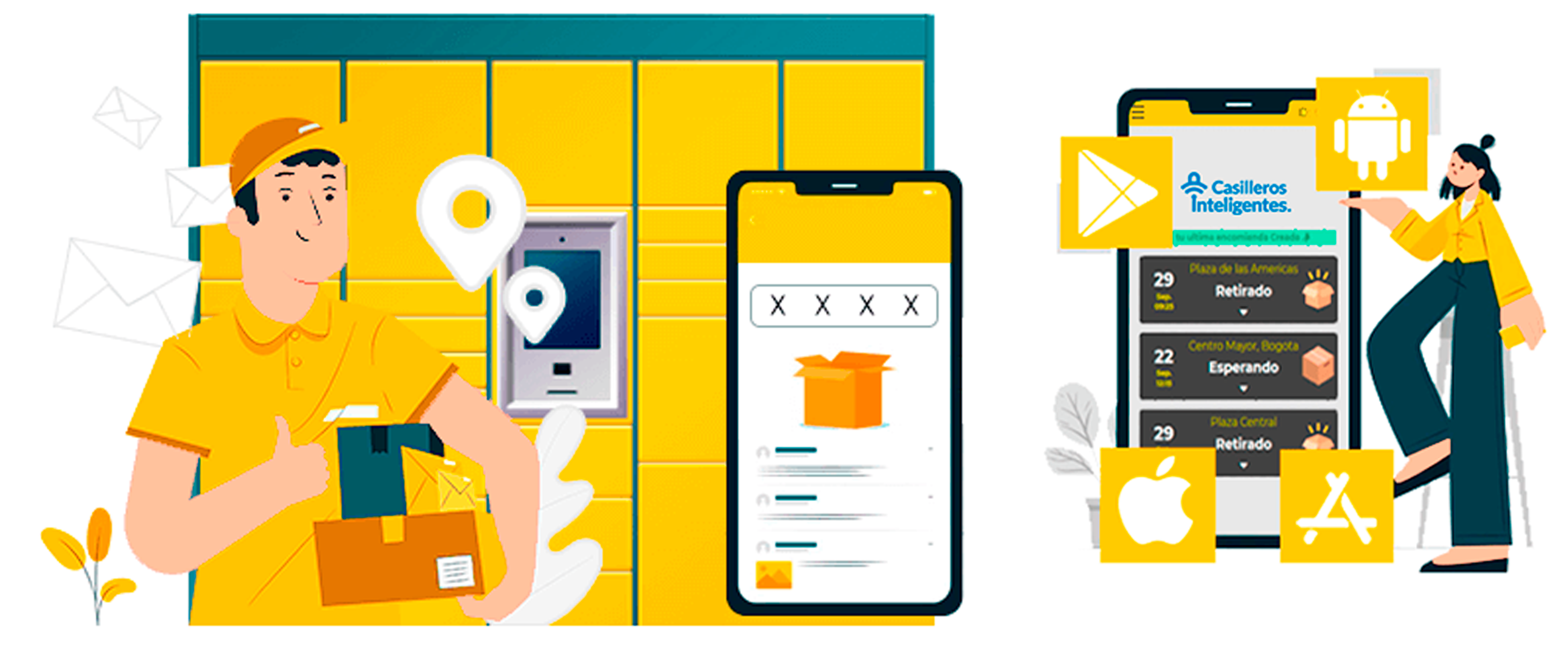 compra notifica y recibe con casilleros inteligentes