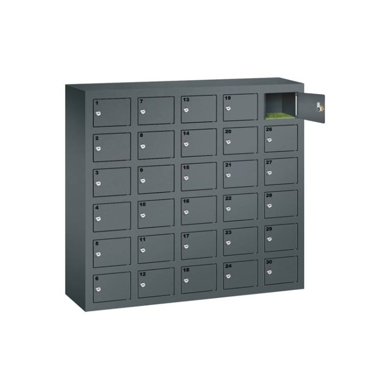 casillero para almacenar y cargar celulares