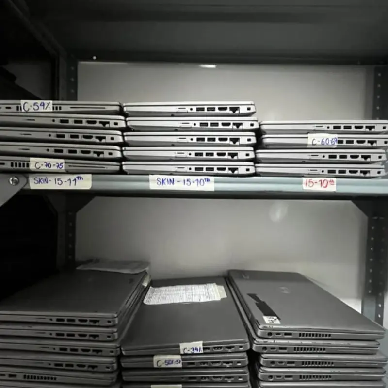 Equipos electrónicos compartidos como laptops, tablets, radios y dispositivos móviles